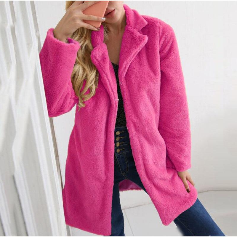 Manteau Hiver Rose Femme