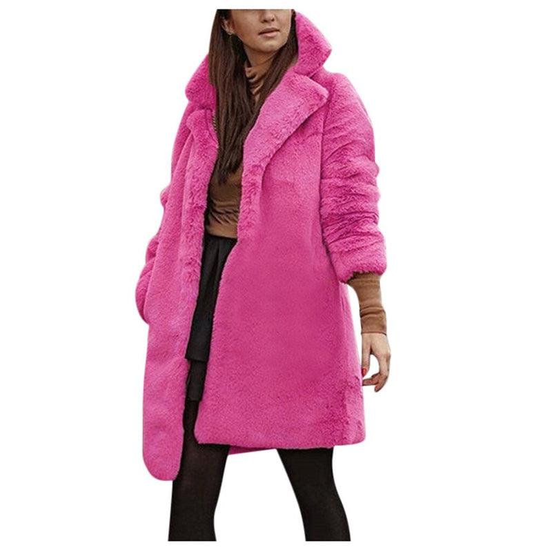 Manteau Hiver Rose Femme