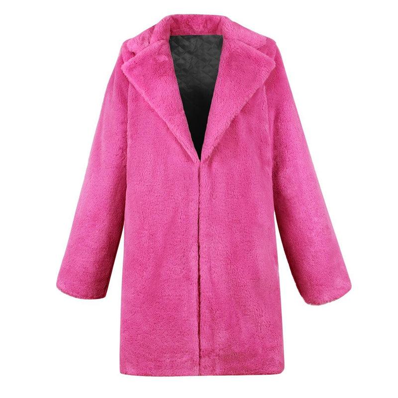 Manteau Hiver Rose Femme