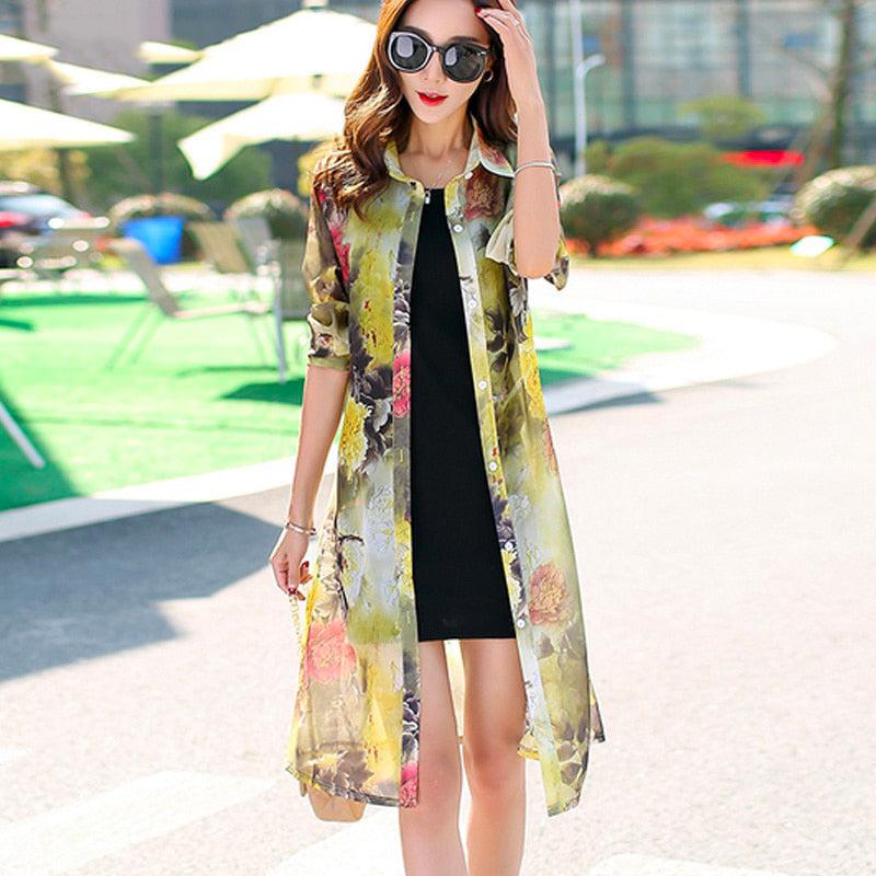 Manteau Manches Courtes Kimono