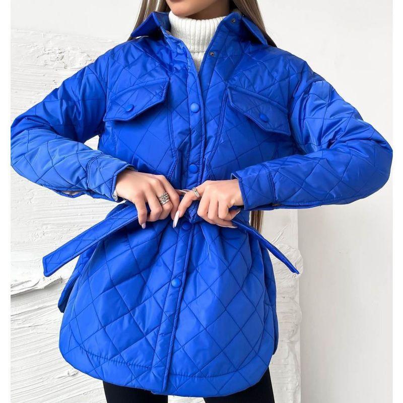 Manteau Femme Hiver Bleu Marine Chaud