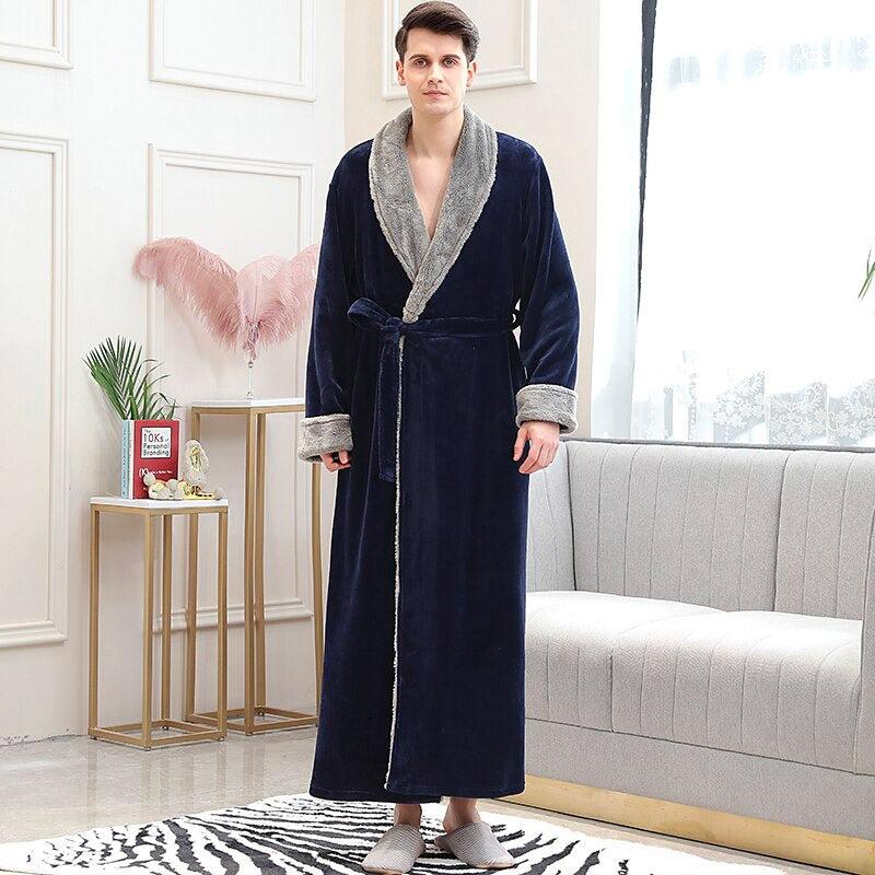 Peignoir Col Kimono Homme Polaire