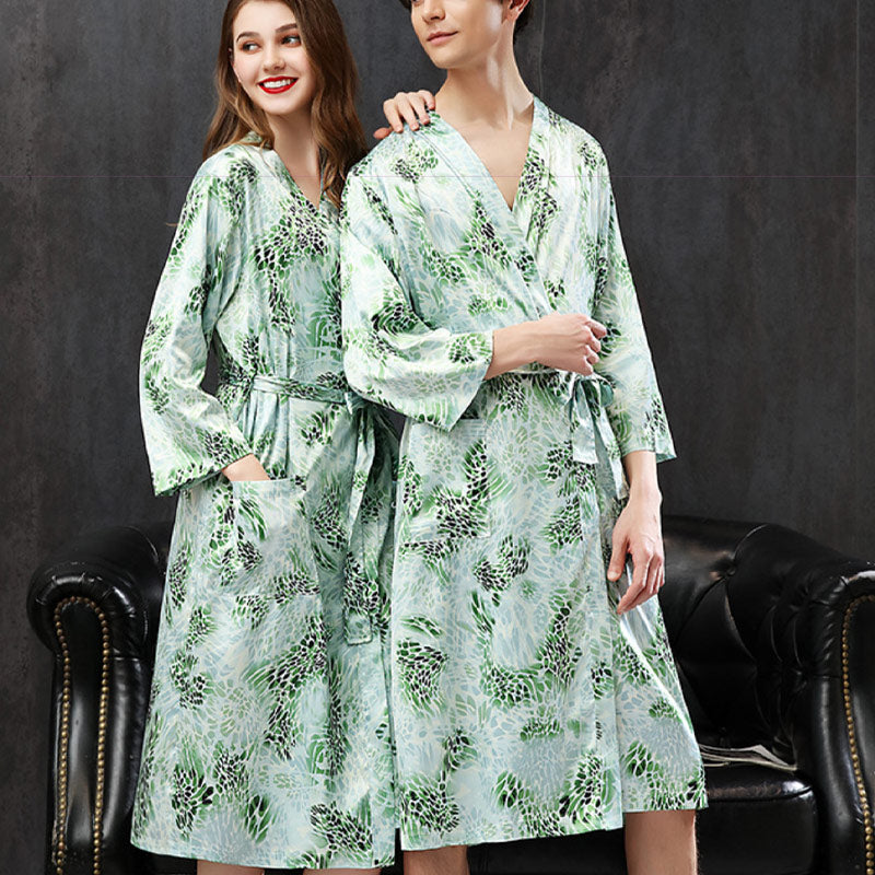 Peignoir Japonais Kimono Océan