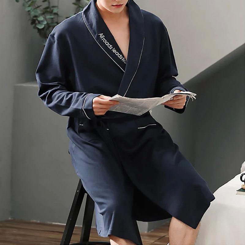 Peignoir Kimono Coton Homme