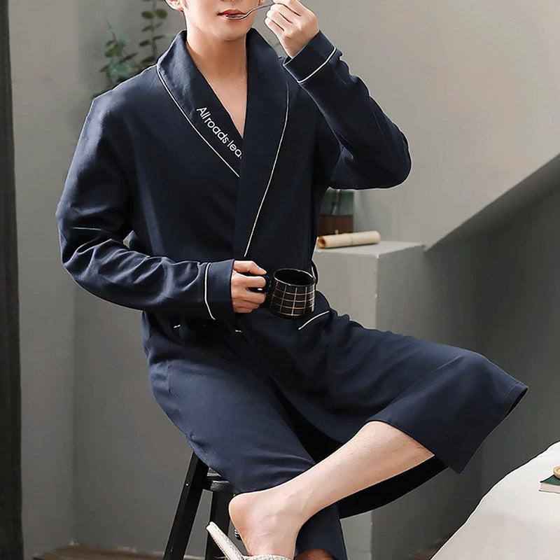 Peignoir Kimono Coton Homme