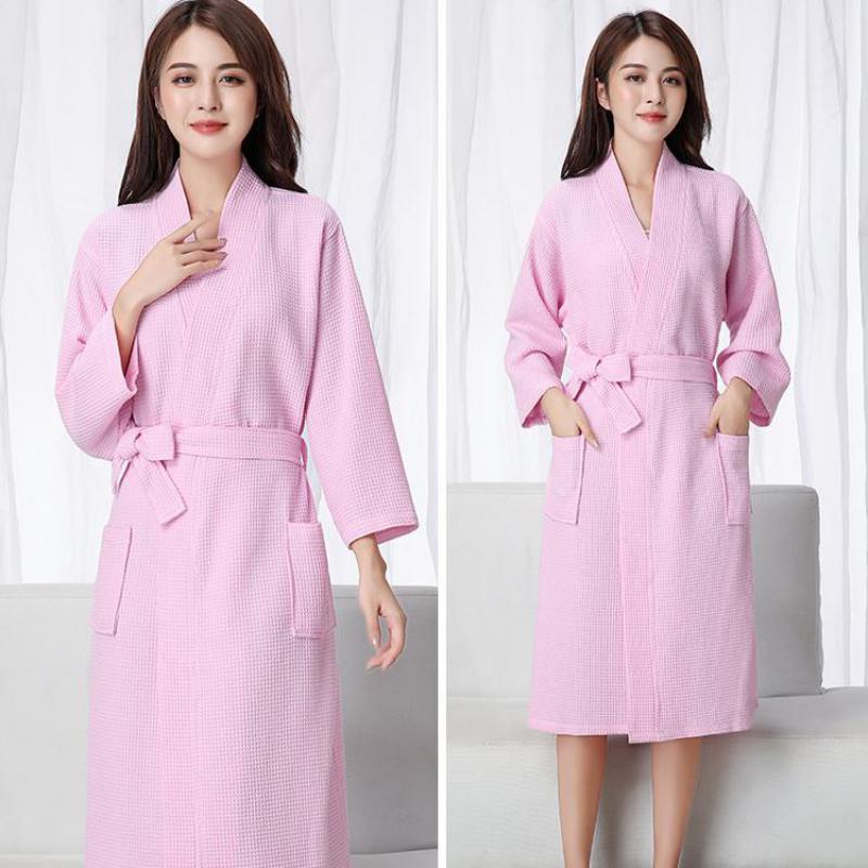 Peignoir Kimono Femme en Satin et Velour