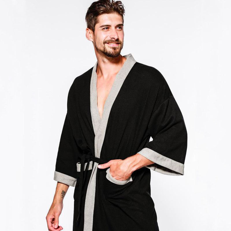 Peignoir Kimono Homme Léger Coton