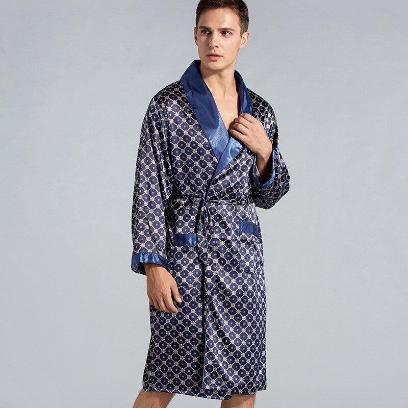 Peignoir Satin Homme Luxe