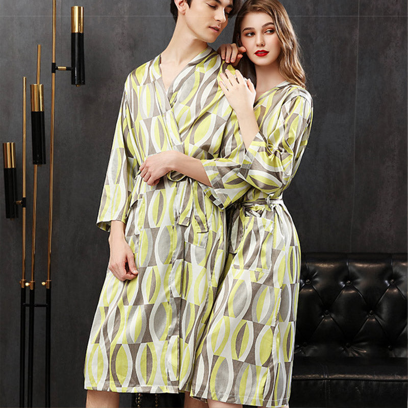Peignoir Vert Homme