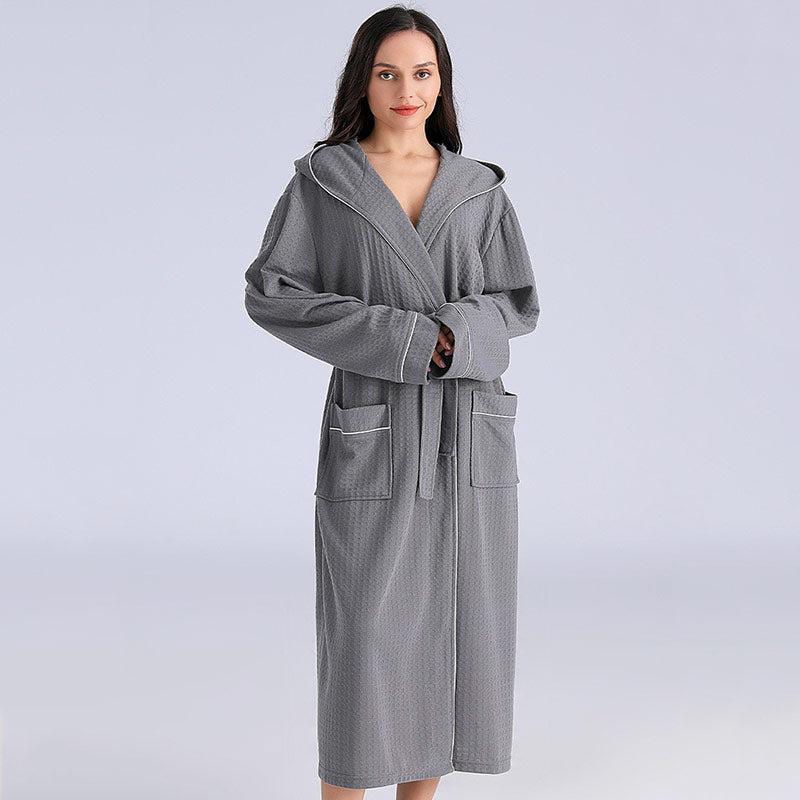 Peignoir de Bain Gris Femme