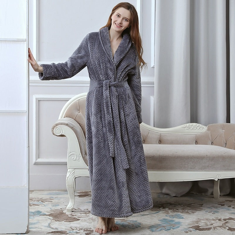 Peignoir De Bain Femme Gris Design