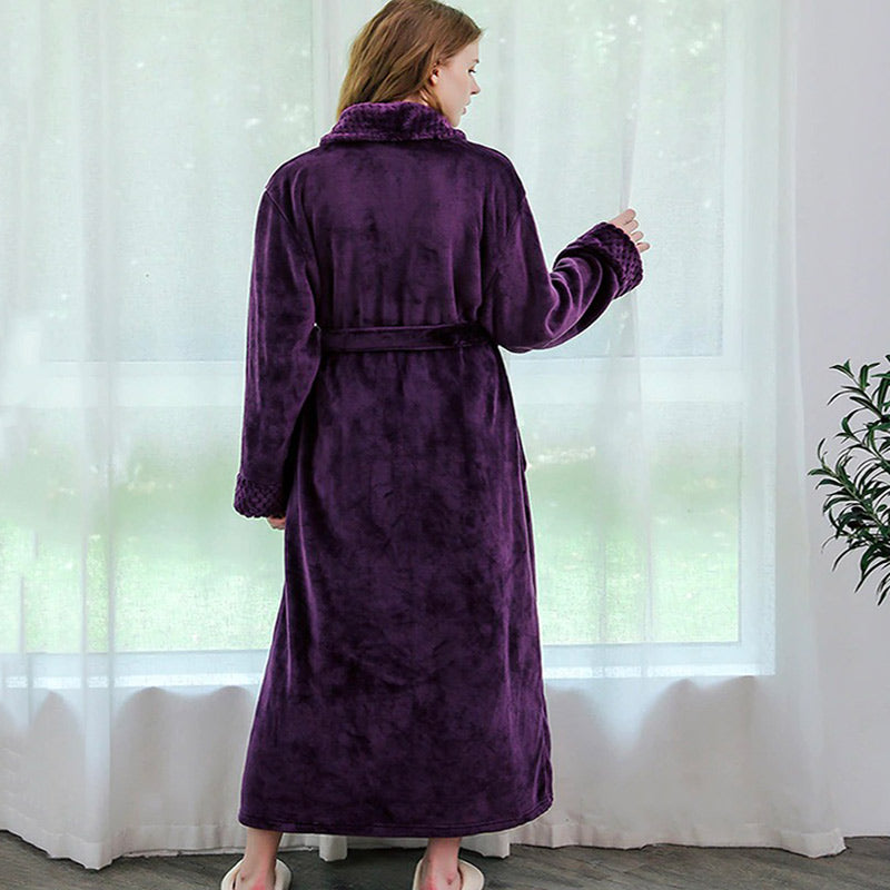 Peignoir Femme Violet Polaire