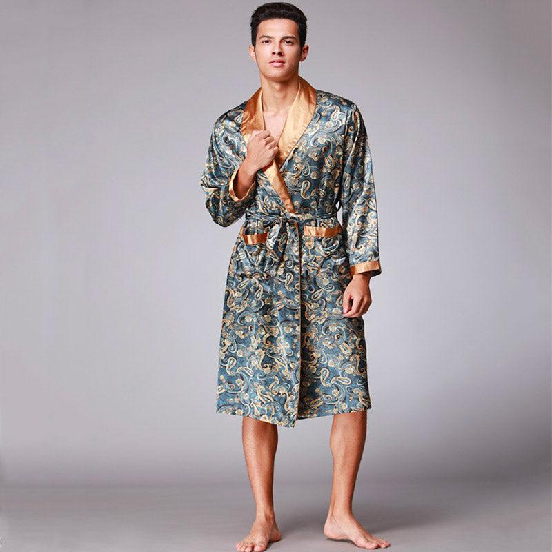 Pyjama Kimono Satin Homme