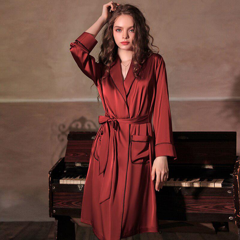 Robe Kimono Bordeaux