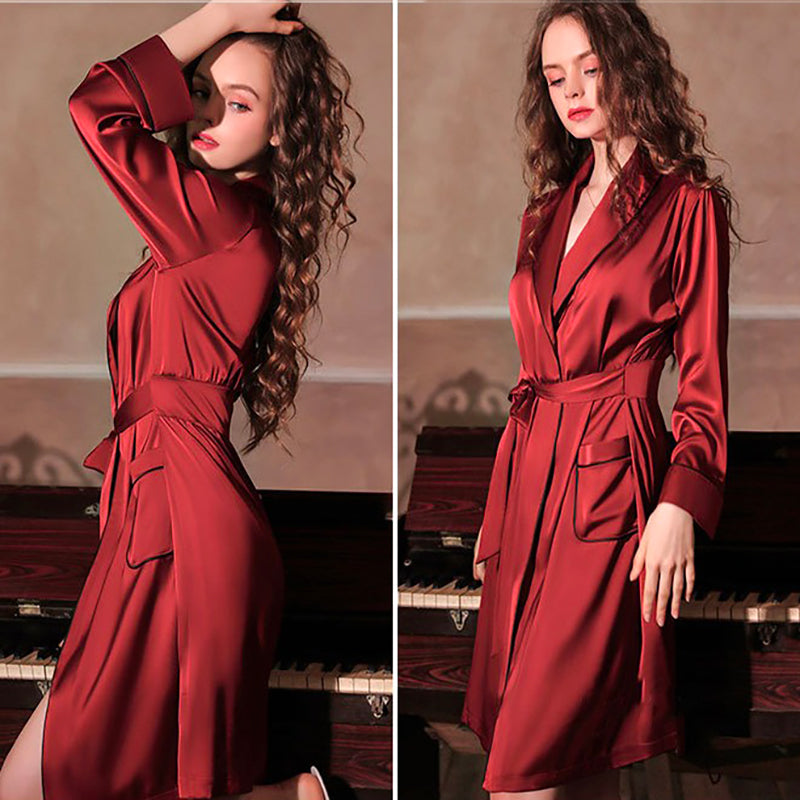 Robe Kimono Bordeaux