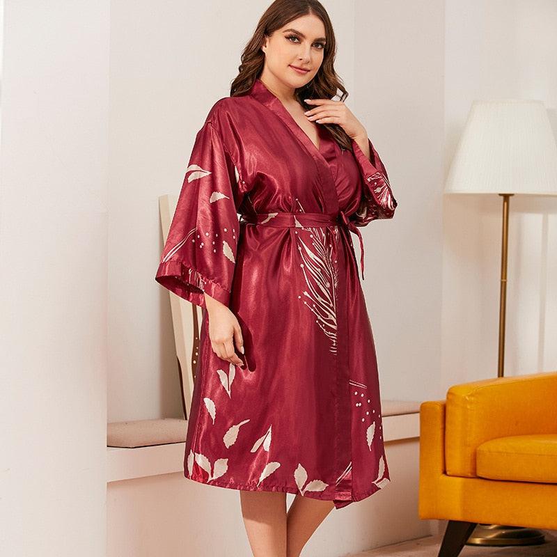 Robe Kimono Longue Grande Taille