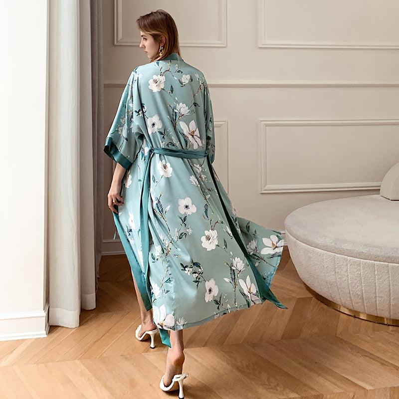 Robe Kimono Verte