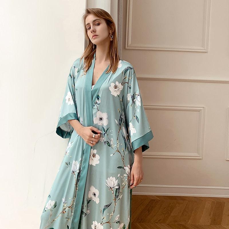 Robe Kimono Verte