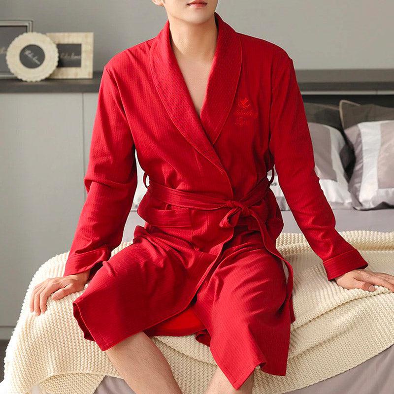 Robe de Chambre Homme Rouge