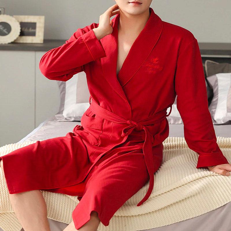 Robe de Chambre Homme Rouge