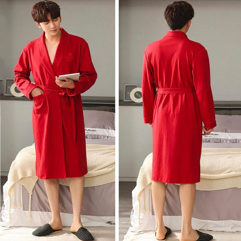 Robe de Chambre Homme Rouge