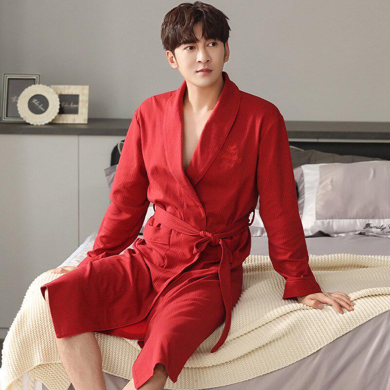 Robe de Chambre Homme Rouge