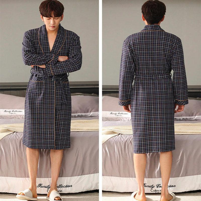 Robe de Chambre Homme à Carreaux