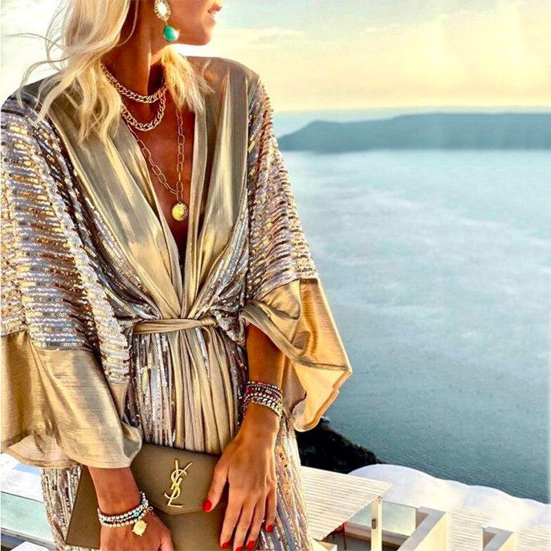 Robe de Plage Jaune