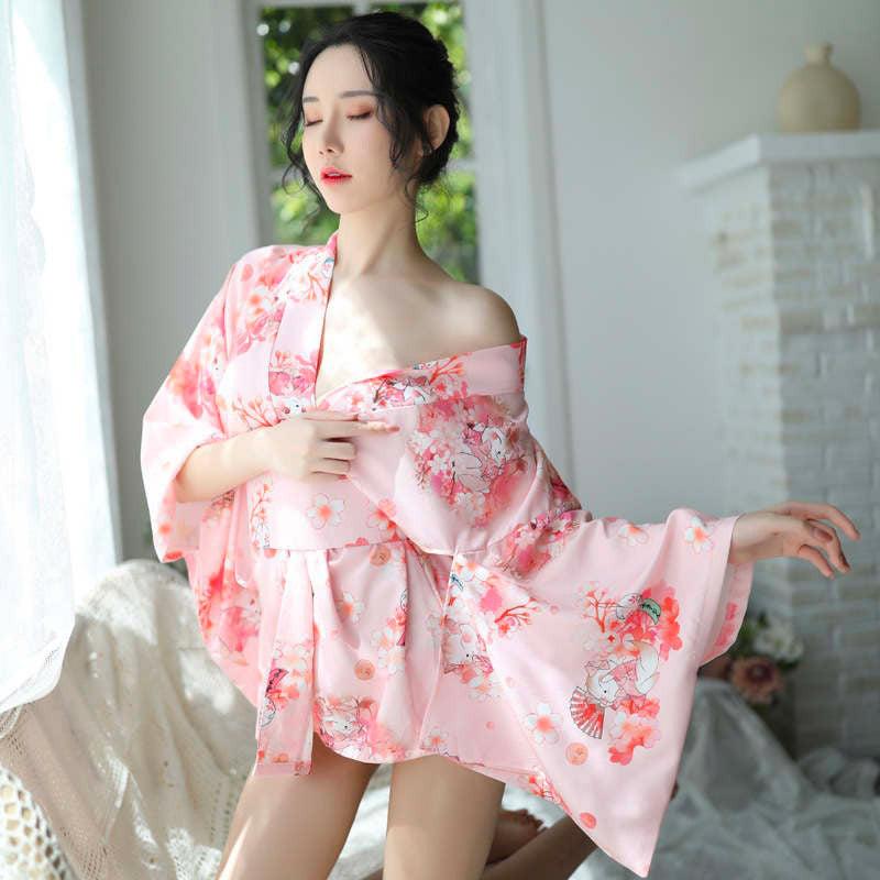 Robe Kimono Japonaise Courte Sexy