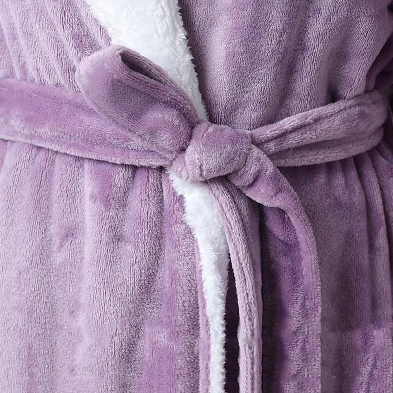 Robe de Chambre Polaire Longue Femme Design
