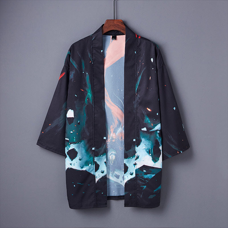 Veste Kimono Court Guerrier