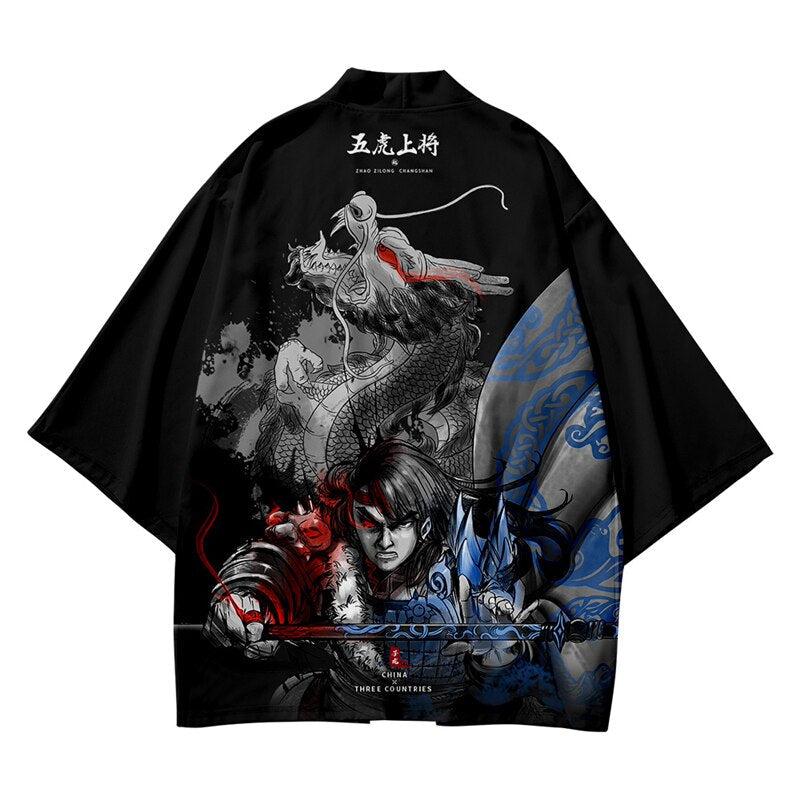 Veste Kimono Guerrier Dragon