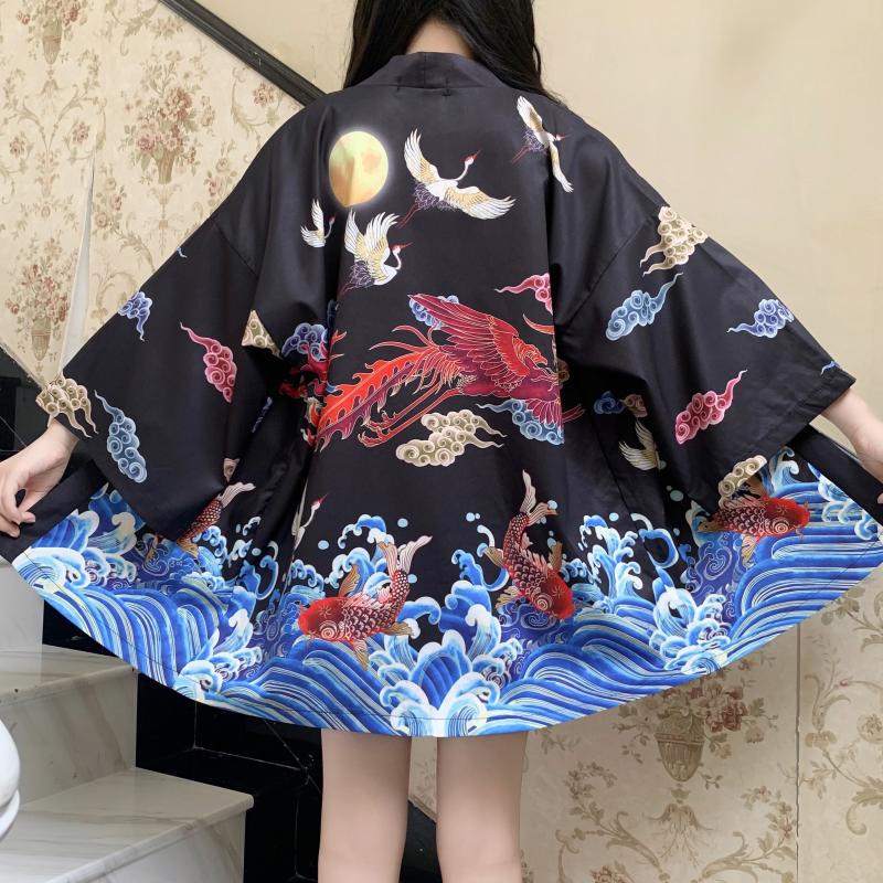 Veste Kimono Vintage Noire