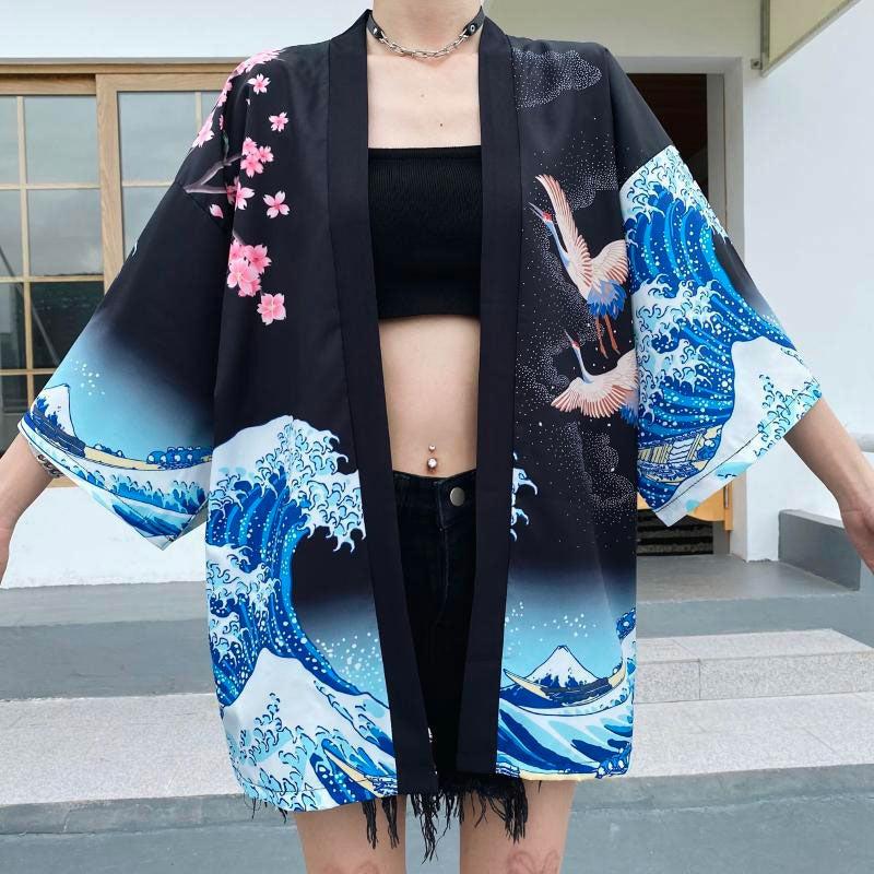 Veste Kimono Courte Japonaise Design