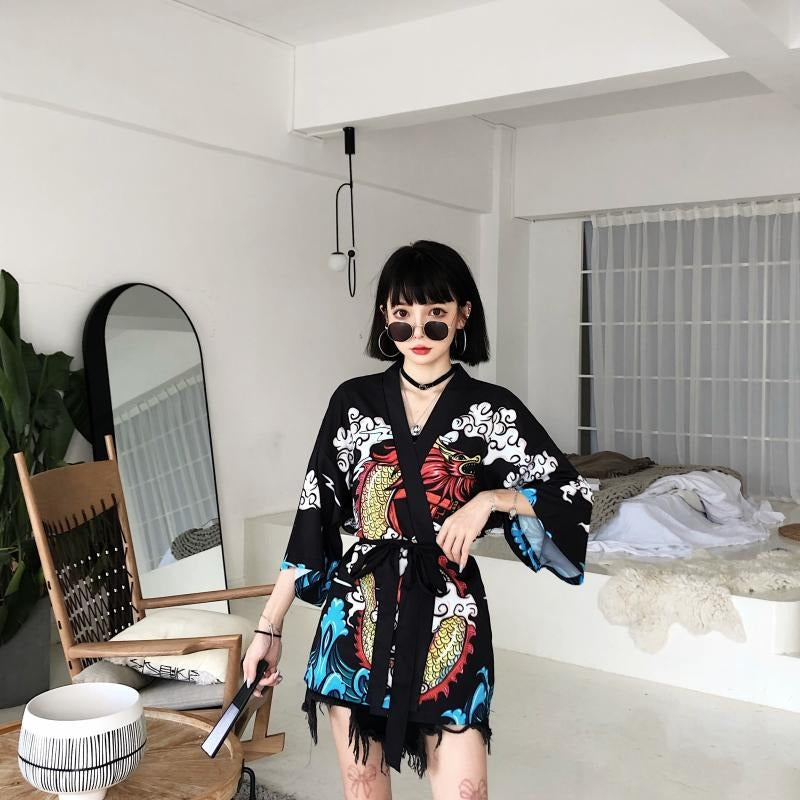 Veste Kimono Dragon Japonais