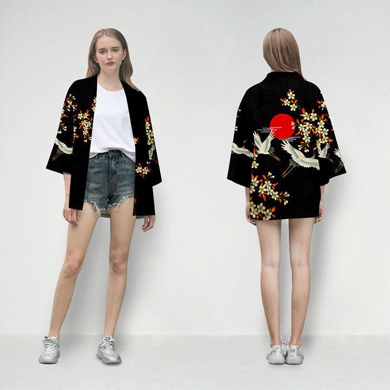 Veste Kimono à Fleurs Design