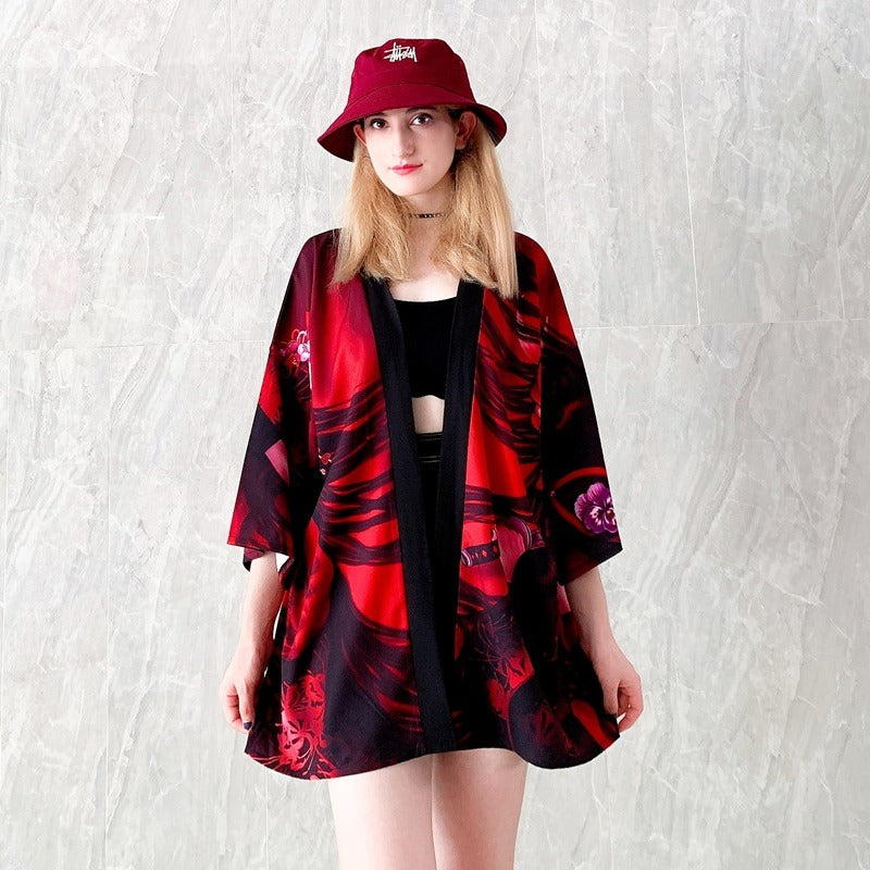 Veste Kimono Geisha Oni Stylé