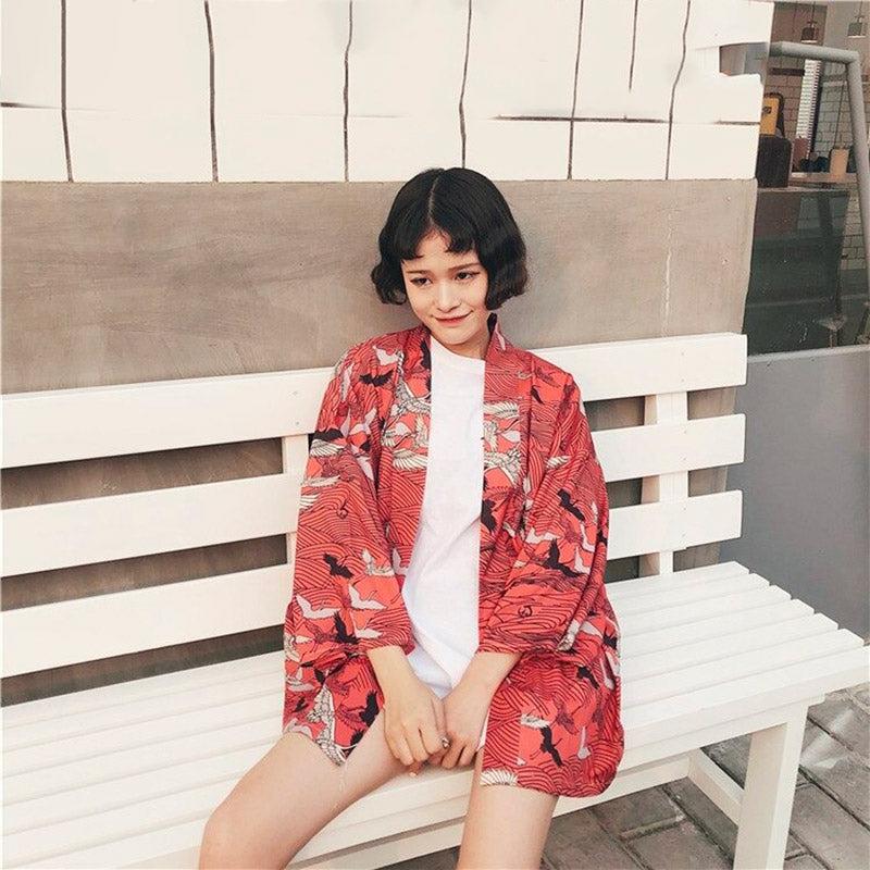 Veste Kimono Rouge Design