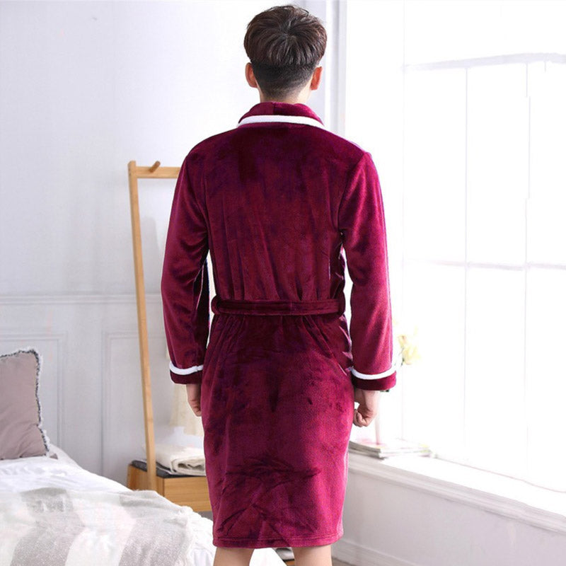 Herren-Winter-Kimono-Bademantel