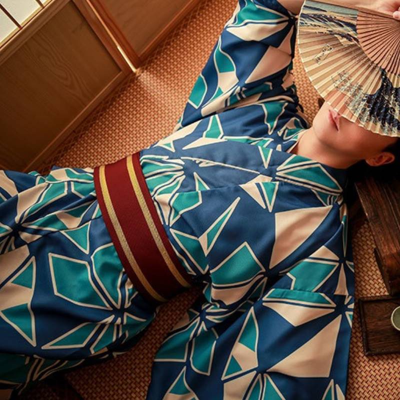 Yukata Motifs Géométriques