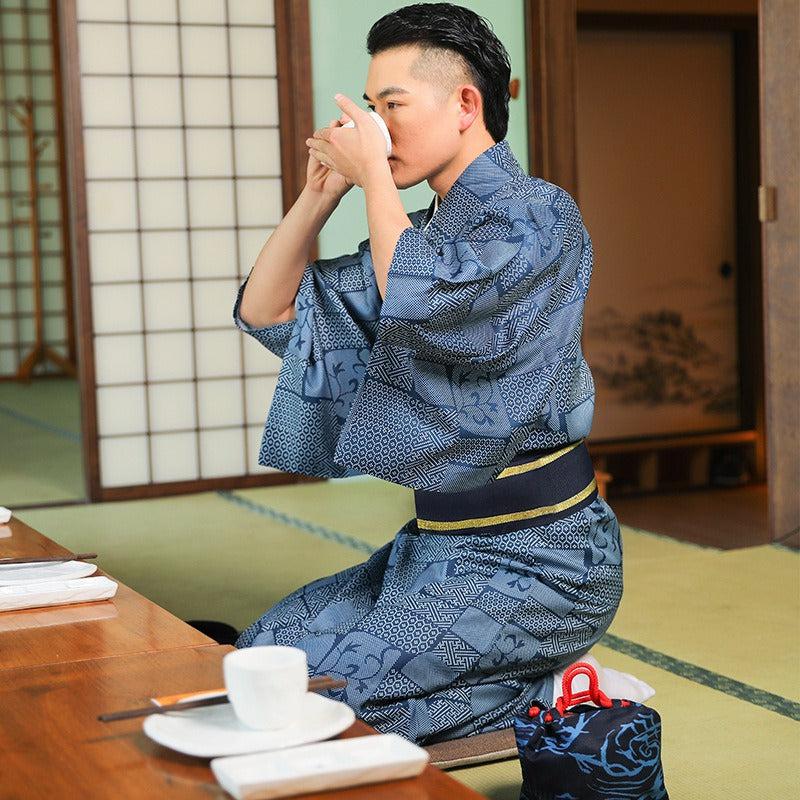 Yukata à motifs Japonais