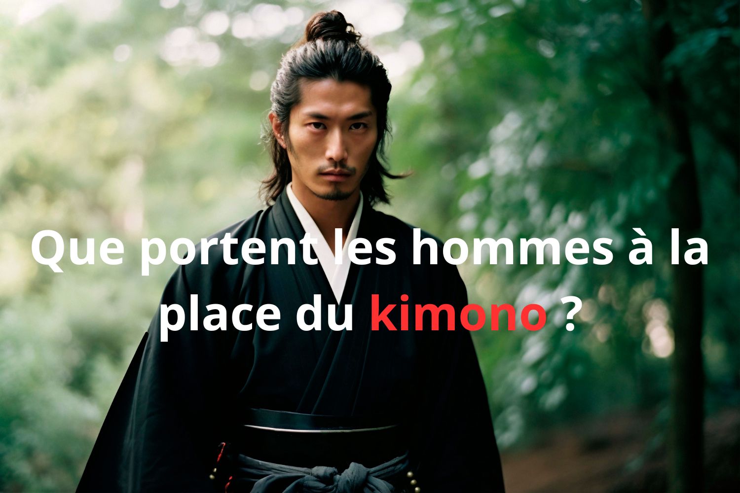Que portent les hommes à la place du kimono 