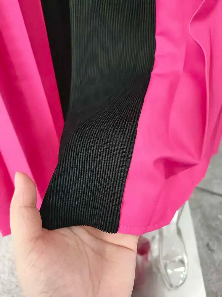 Abaya Kimono Plissée Rose Dégradé de qualité