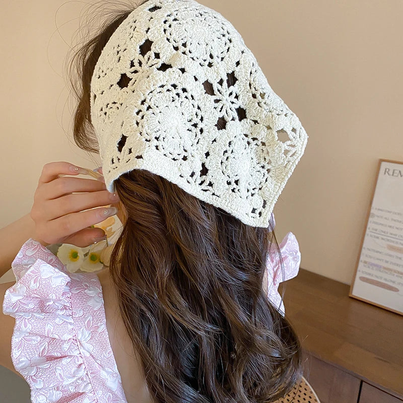 Bandeau Triangle Blanc Vintage