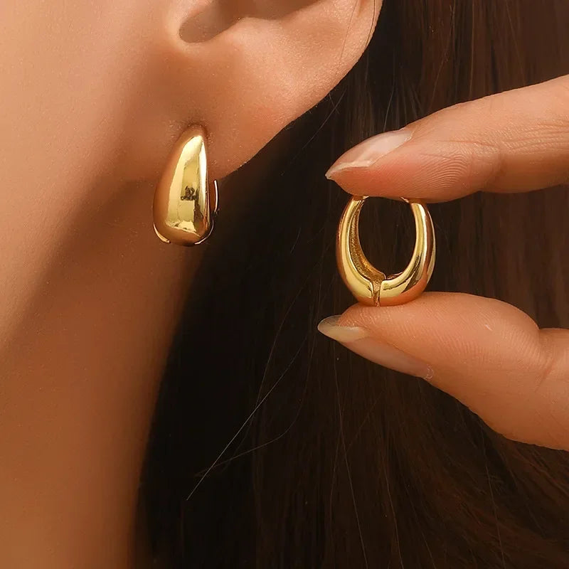 Boucles d’Oreilles Acier Inoxydable Vintage