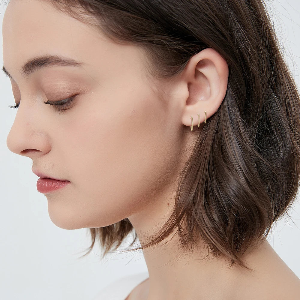 Boucles d’Oreilles Anneau Minimaliste
