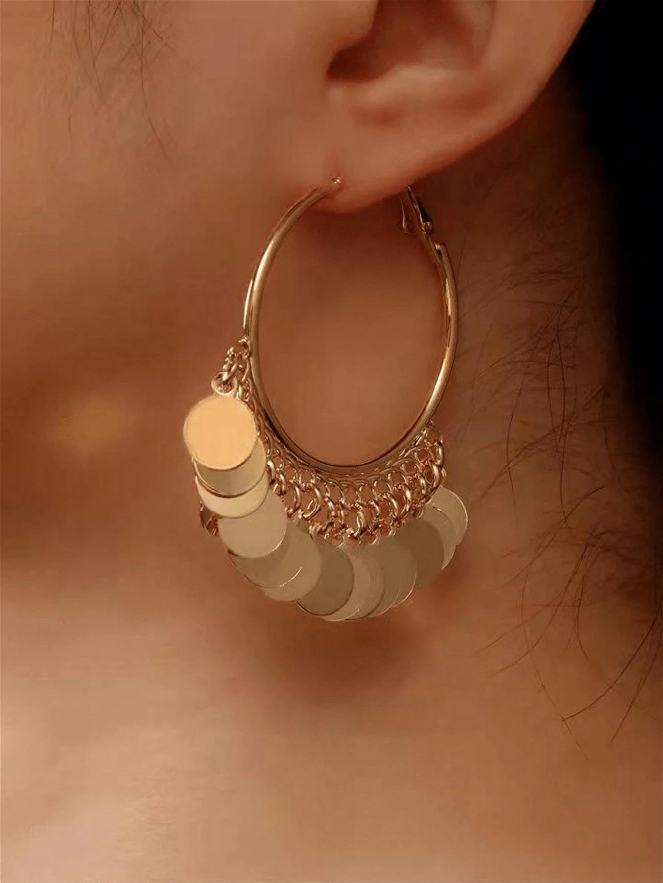 Boucles d’Oreilles Créoles à Breloques