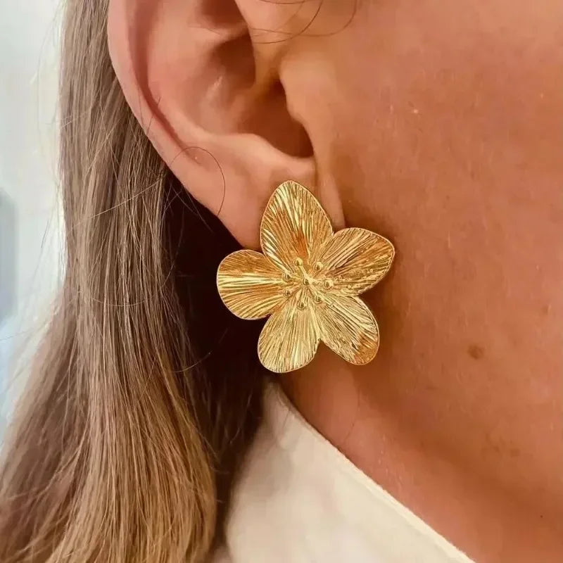 Boucles d’Oreilles Fleur Vintage