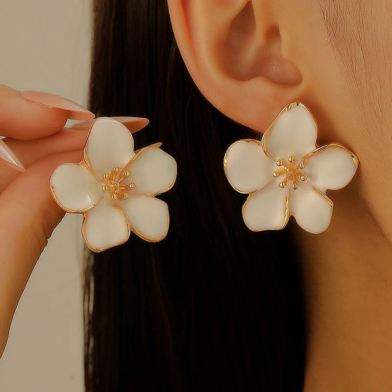Boucles d’Oreilles Fleur Vintage Stylé