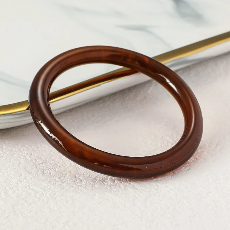 Bracelet en Anneau Vintage Marron Original